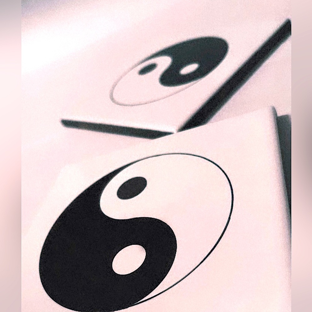 Yin Yang Tile Coasters